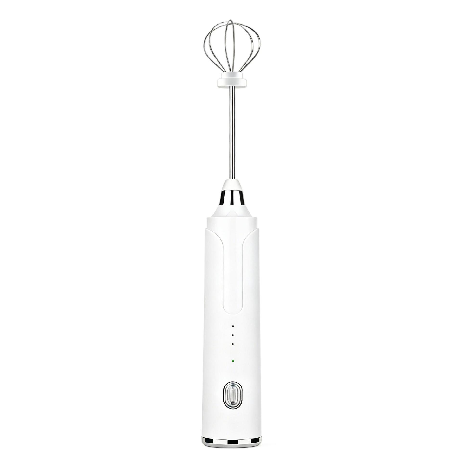 D18 [리튬 배터리] 아이보리 화이트 USB 충전식 거품기