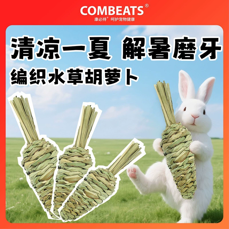 Игрушки для снятия скуки для кроликов, травяные шарики, водная трава, принадлежности для кроликов с морковью, травяные жевательные закуски для шиншилл и морских свинок.