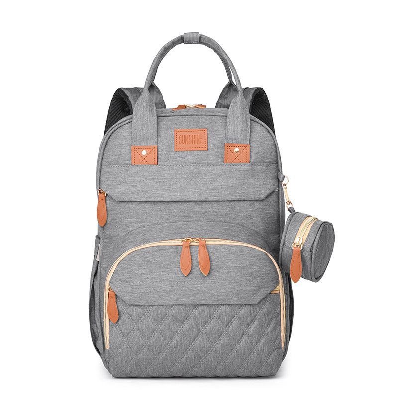 Transfronterizos para la nueva mochila de hombro para mamás, mochila de leche de gran capacidad, mochila para madres y bebés, mochila ligera