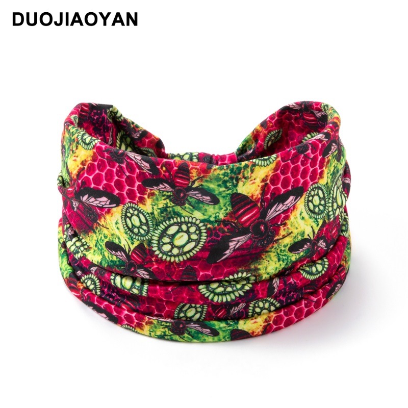 Nueva diadema con estampado de Halloween, diadema con patrón de Calavera, borde elástico, diadema con nudo, accesorios para el cabello_voghion.com