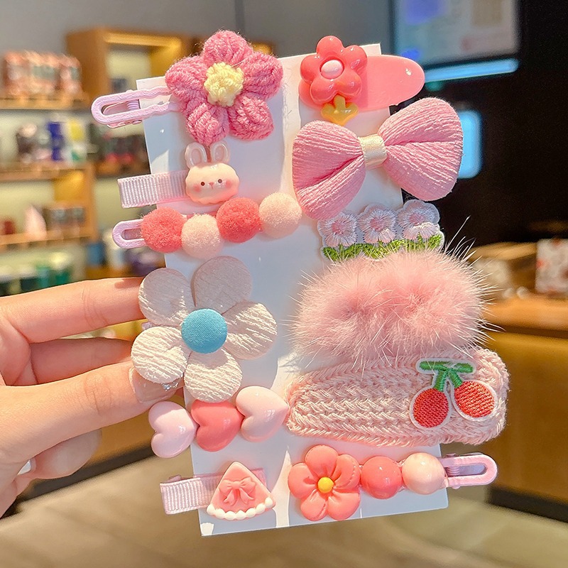 Horquilla para niños de otoño e invierno, sensación de alta calidad, no daña el cabello, pequeña fragancia, horquilla de felpa para niña, tocado, lindo clip lateral