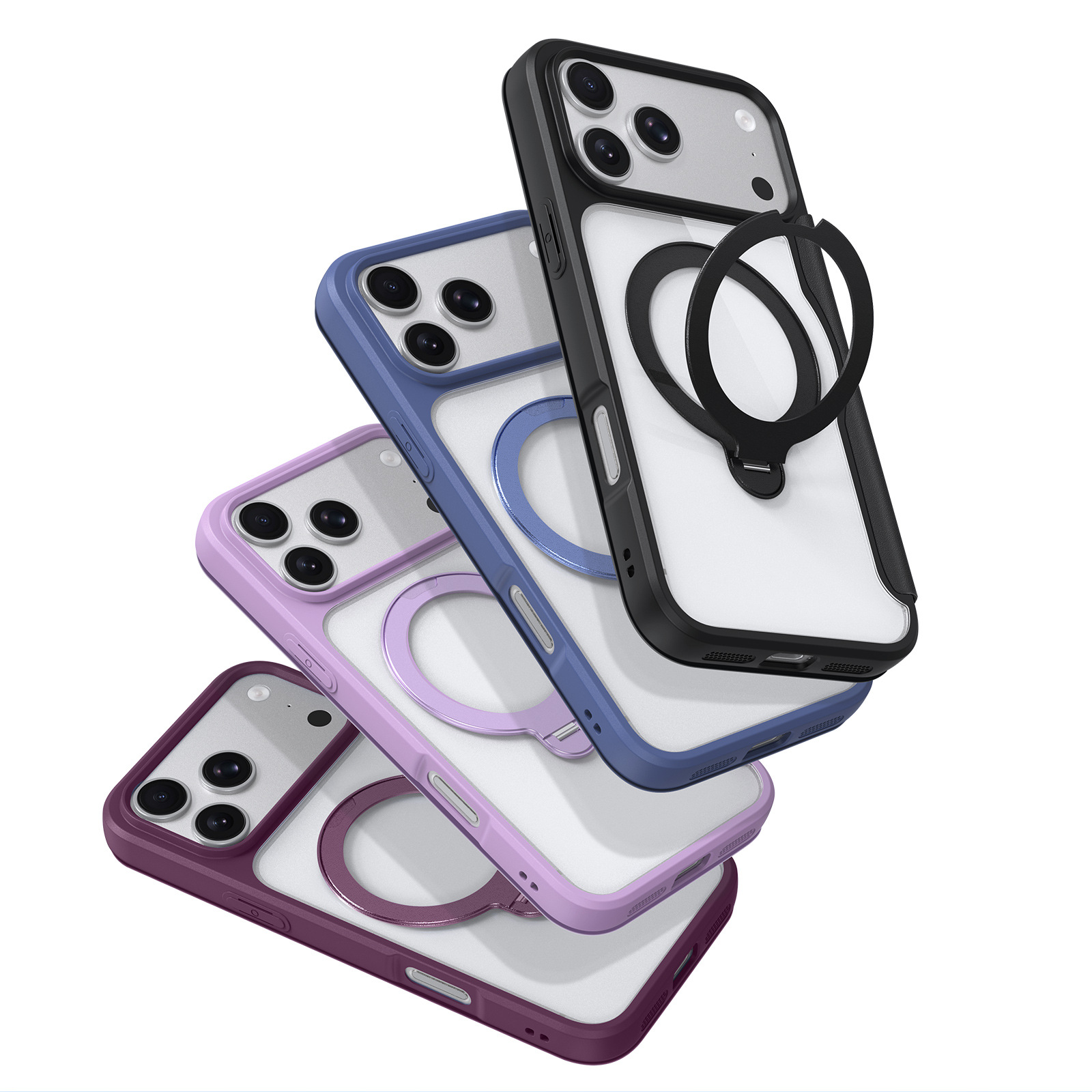 Funda de cuero para iPhone 17 con tapa abatible, compatible con MagSafe y ranuras para tarjetas, ideal para venta al por mayor de fundas para teléfonos Apple 18 Pro.