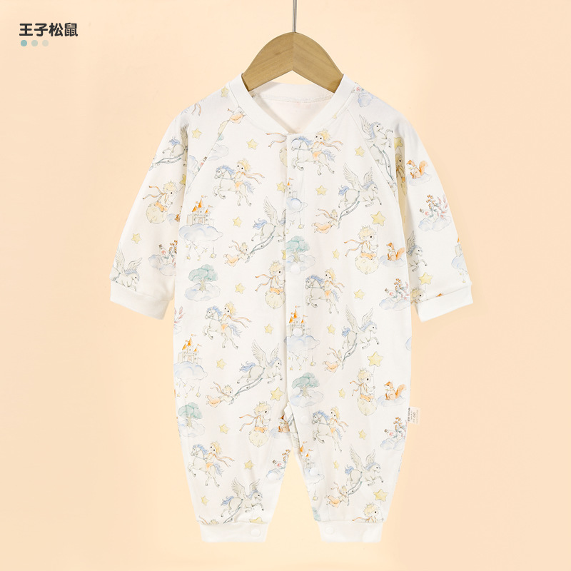 ベビーロンパース 女の子 春秋服 新生児A級服 純綿パジャマ 幼児服セット ロンパース カバーオール|undefined