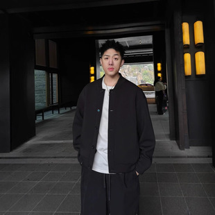 Spring and Summer New Turquoise Button Baseball Jacket Fashion Casual Lazy Style Couple Jacket Old Money Coat for Men
