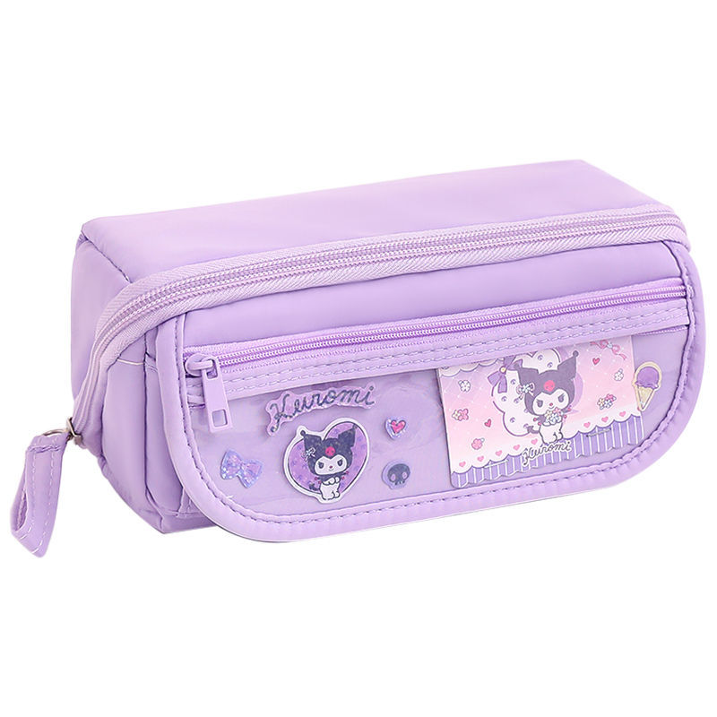 Sanrio coolomi Prisma caja de lápices para niñas de secundaria Nueva gran capacidad de alto aspecto lindo caja de lápices caja de papelería