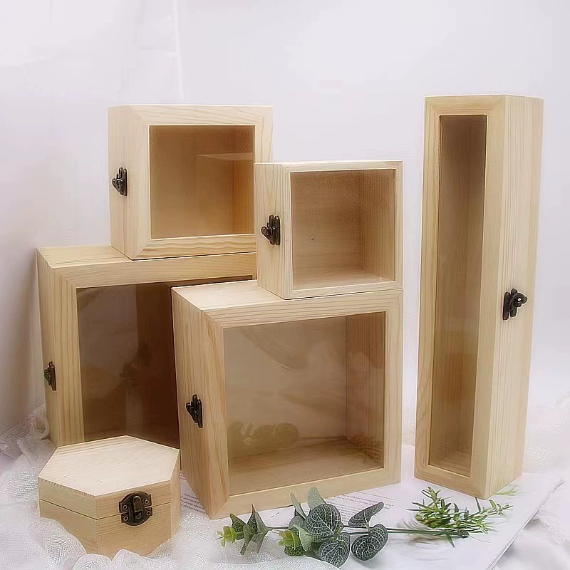 Рафия, прозрачная стеклянная крышка, деревянная коробка, деревянная коробка с вечным цветком, деревянная коробка, праздничная роза, подарочная упаковка, деревянная коробка