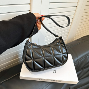 Niche Design Underarm Bag Women's 2024 New Summer Retro All-match Rhomboid Bag High-end Women's Shoulder Bag