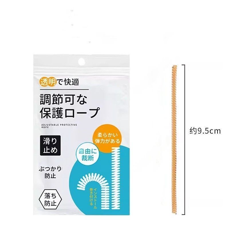 人形落下防止バックル、人形シリコンストラップキーホルダー、落下防止保護リング、透明巻き取り固定、紛失防止バックル|undefined