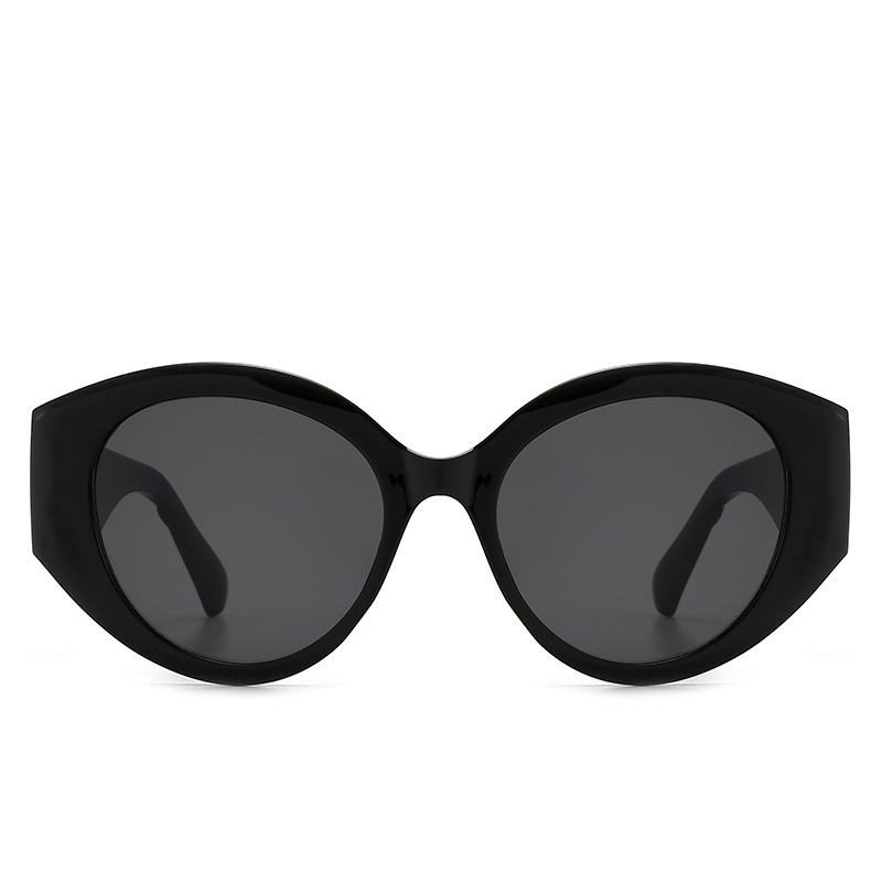 Metal Hinge Retro Large Frame Toad Glasses 2024 New European and American Foreign Trade UV Sunglasses Unisex Sunglasses