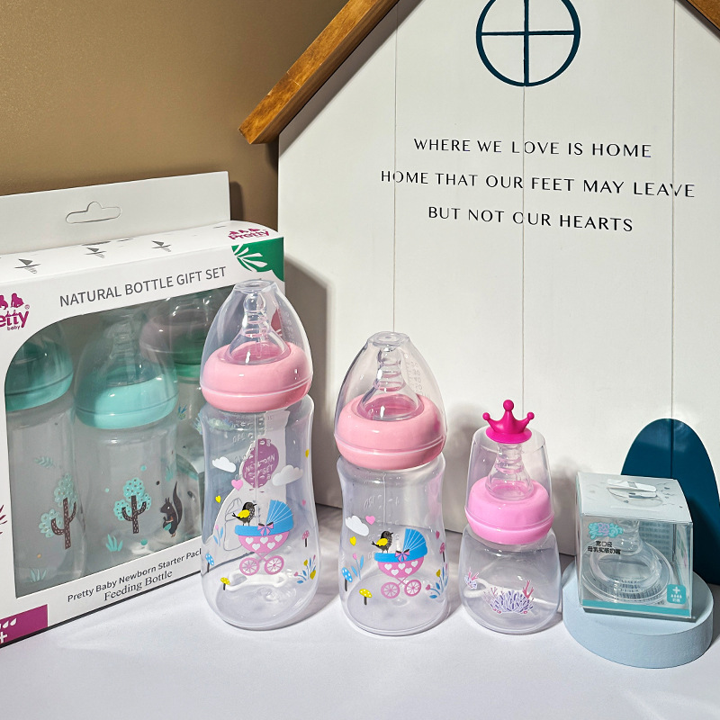 Set de Regalo de Biberones para Bebé de Plástico PP con Mango Portátil para Bebés image 21