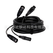 XLR Plug Waterproof 3Pin Metal XLR Adapter Female/Male PLUG