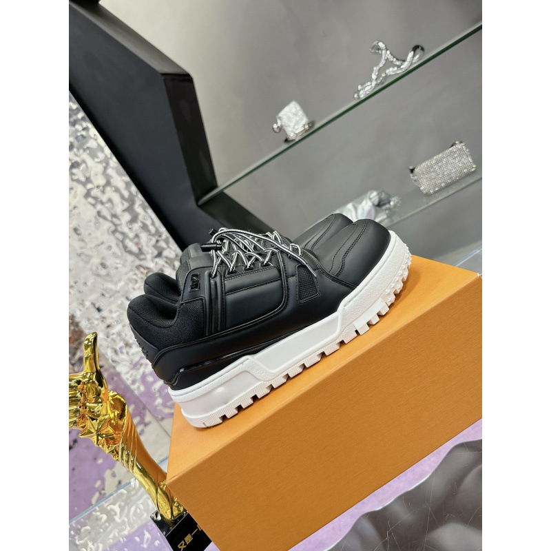 Lujia Trainer Maxi Fat Star Sneakers in Silver, Fashionable Sports Shoes for Men and Women, Thick-Soled Height-Increasing Versatile Couple Shoes