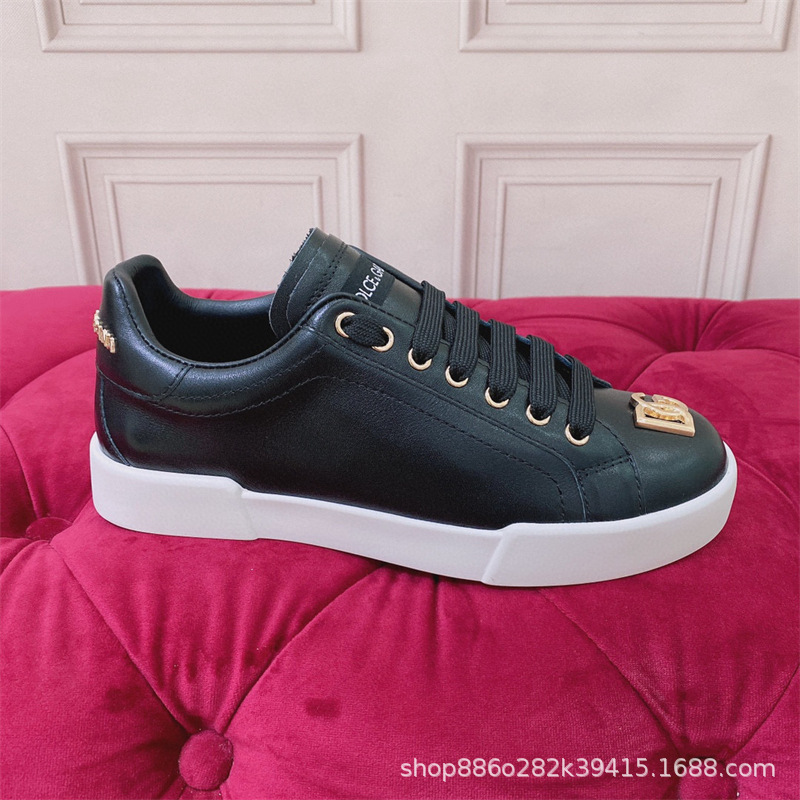Comercio exterior orden Original D familia Four Seasons casual low-top DG plataforma zapatos de cuero punta redonda talón plano zapatos de viscosa de los hombres Guangzhou bienes
