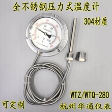 ��ͨWTZ/WTQ280�����ѹ��ʽ�¶ȼƹ�¯Ⱦ��Ⱦ��Զ���¶ȱ�304��