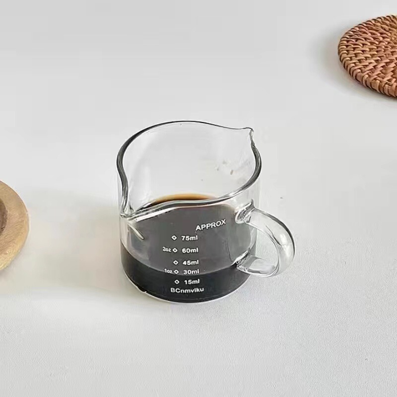 メーカー卸売ミルクカップミルクポットエスプレッソスケール計量カップコーヒーとミルクカップ木柄ミルク缶家庭用|undefined