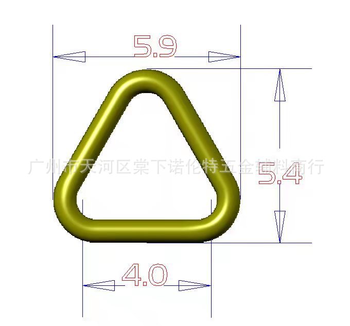 4mm mini bolso de la muñeca accesorios pequeños huevo hebilla cuadrada triángulo hebilla muñeca Ropa Accesorios hebilla bjd equipaje hardware