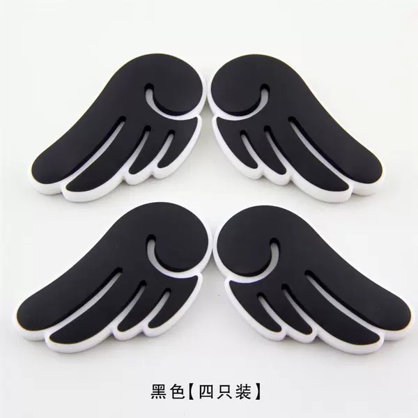 Angel/Black (set of 4)