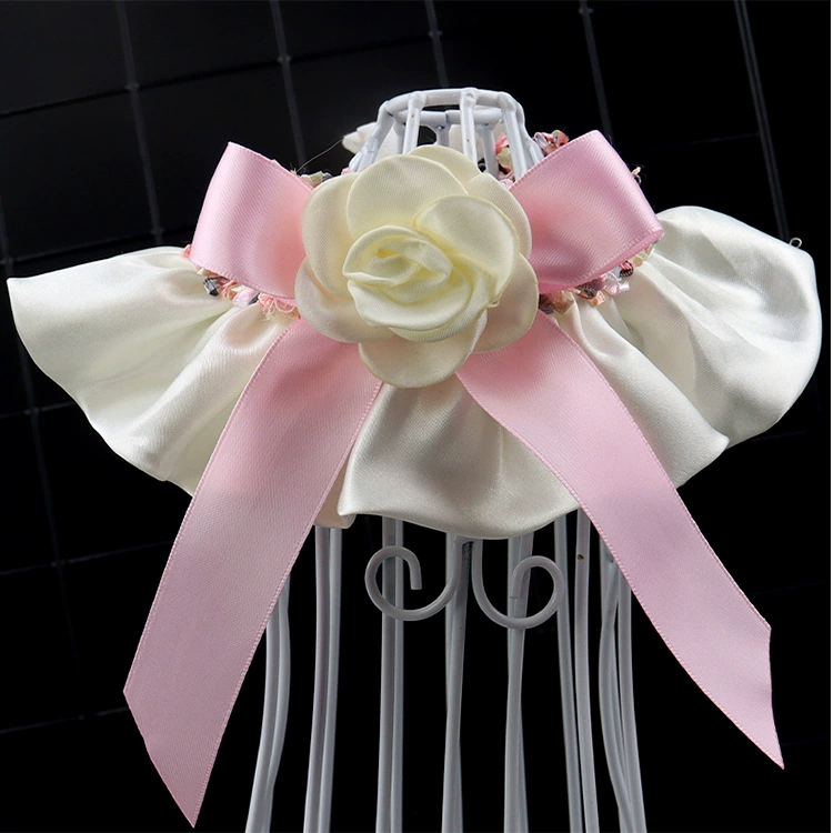 Новый шарф для кошек с бантом из камелии, кружевной нагрудник для собак, персонализированный аксессуар в японском и корейском стиле