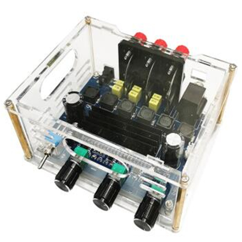 XH-M566  2.1声道音频放大板 TPA3116D2 立体声+重低音音频放大器