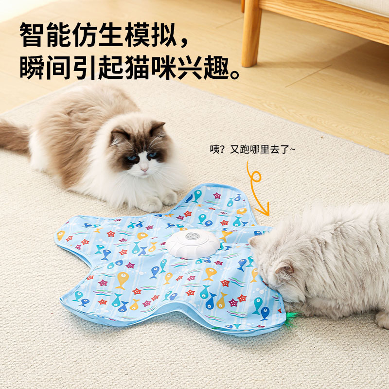 Cross-border cat hunting toy with sound, smart rotation, self-entertaining for dogs, boredom-relieving electric automatic cat toy for pets Cross-border cat hunting toy with sound, smart rotation, self-entertaining for dogs, boredom-relieving electric automatic cat toy for pets