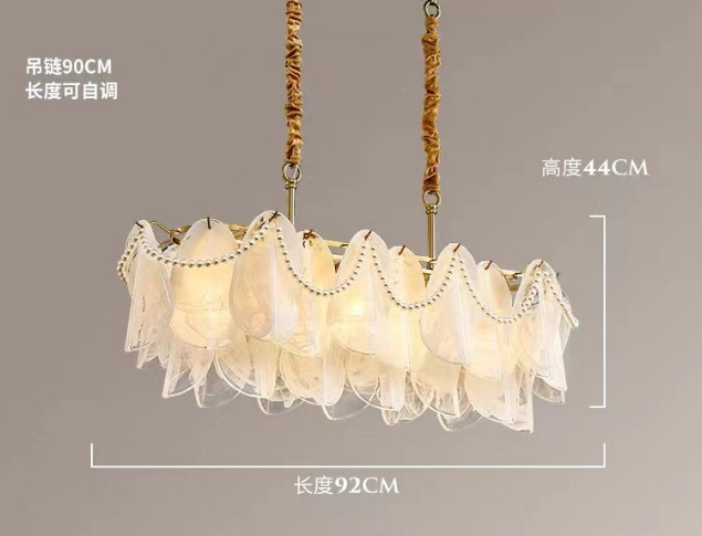法式轻奢穆拉诺七彩玻璃吊灯中古风高端吧台餐厅温馨卧室客厅灯饰|undefined
