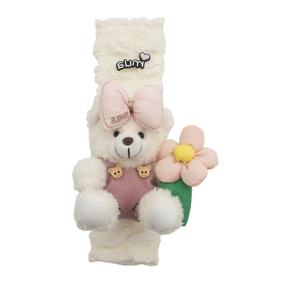 Seat belt shoulder pad Plush Bear Car Creative Puff
