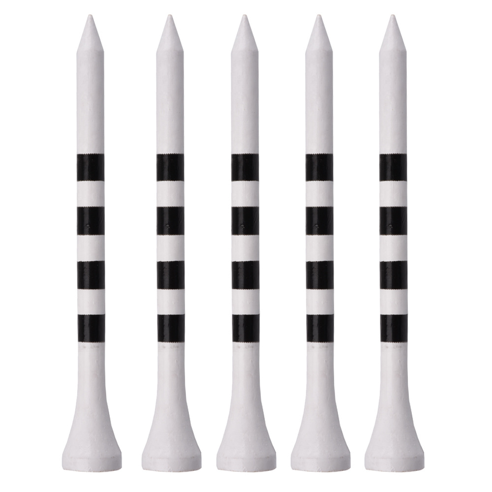 Bola de golf clavo madera bambú tee 70mm/83mm Registro de bambú rayas bola soporte base Golf curso suministros