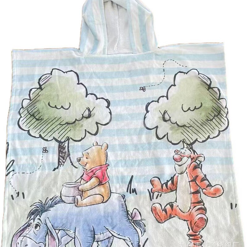 Organic Cotton Active Printed Towel Bath Towel Beach Towel Cape Cloak