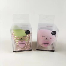 pet塑料包装盒气垫粉扑美妆蛋胶盒精美印刷透明pet塑料盒子长方形