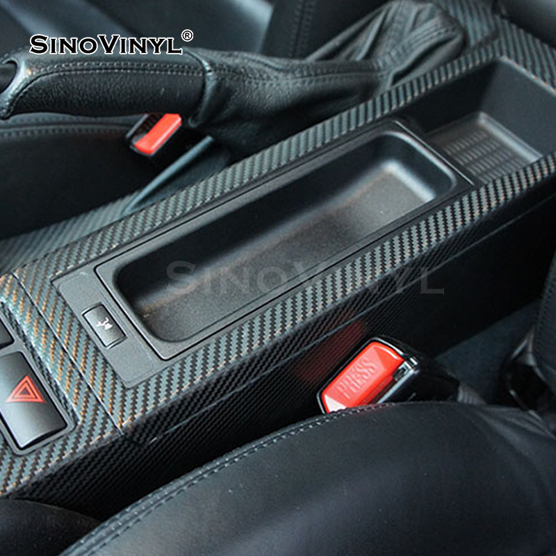 Carlake 3D de fibra de carbono etiqueta engomada del coche interior y exterior decoración de color cambiante película de fibra de carbono teléfono móvil película protectora al por mayor