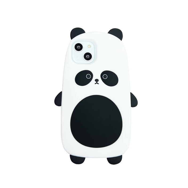 Telefono Apple 13Pro/12Promax simpatico panda cartone animato adatto per iPhone 11 custodia morbida in silicone XR/X_voghion.com