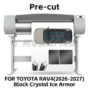 Cross-Border Exclusive Supply of Pre-Cut Tpu Sunroof Blue Crystal Black Crystal Ice Armor Explosion-Proof Heat-Insulating Ppf Suitable for Rav4 (2026)