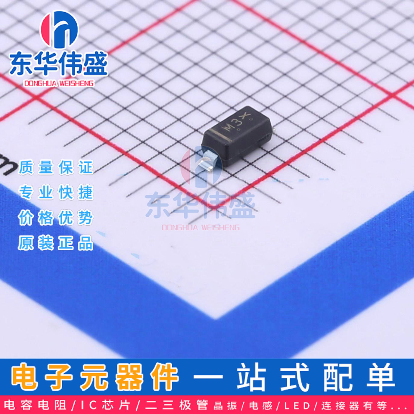 原装LRC稳压贴片二极管>齐纳二极管>LMSZ5258BT1G>封装:SOD-123