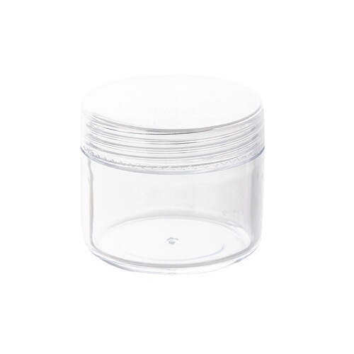 10/15/20g PS Cream Jar, Powder Compartment, Cosmetic Packaging Bottle, Travel Divided Bottle