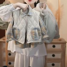 儿童冬装服2025冬季马甲新款女童马甲加厚男童两件套装上衣潮