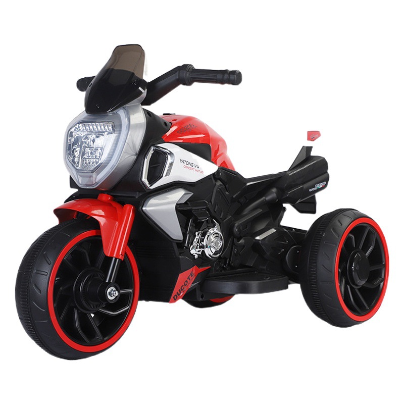 2-6 años de edad de los niños de la motocicleta eléctrica de Doble accionamiento batería recargable triciclo bebé coche de juguete