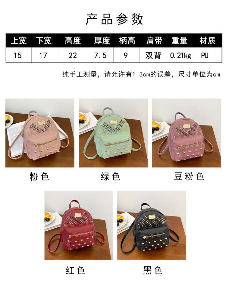 Women's Bags New Zipper Bags Fashion Korean Style Small Bags Backpacks display picture 1