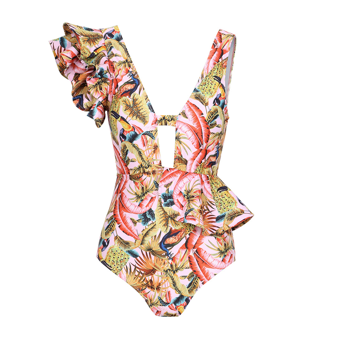 Women's Elegant Printing 1 Piece One Piece Swimwear display picture 3