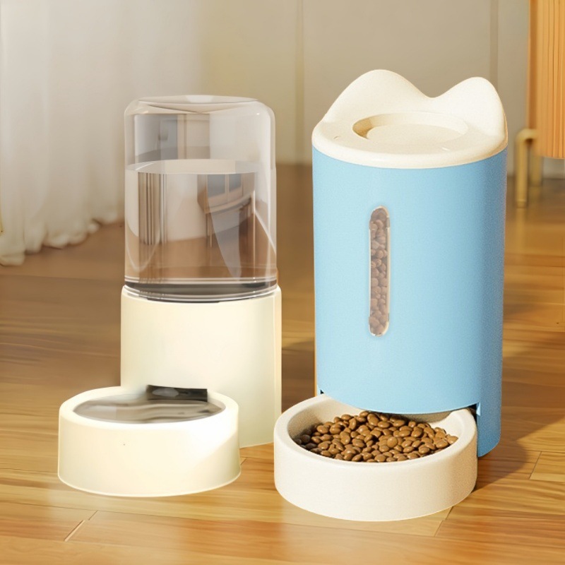 花螗季猫咪狗狗饮水机猫粮自动喂食器猫碗狗碗猫投喂宠物用品喝水|undefined