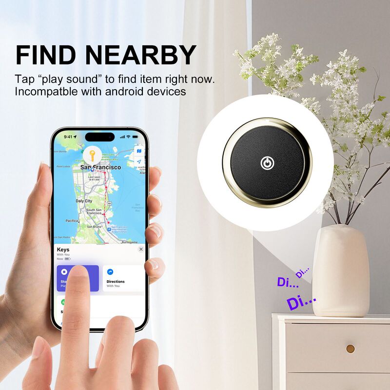 平替airtag真皮防丢器FindMy全球定位器钥匙扣包包宠物追踪器|undefined