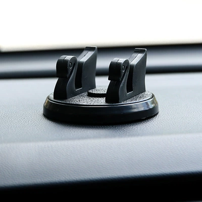 Car-mounted mobile phone holder, multifunctional car navigation stand, rotatable for dashboard and rearview mirror, new upgraded model (Car phone holder) - black