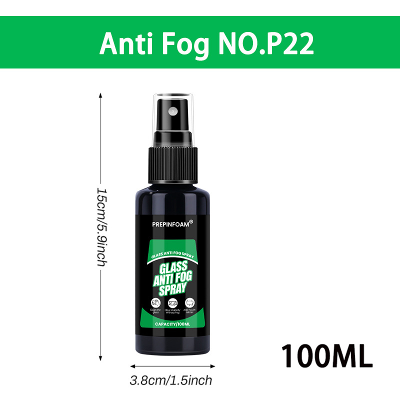 Prepinfoam-P22 Car Glass Anti-Fog Agent, Car Windshield and Side Window Anti-Fog Spray, Exclusively for Cross-Border Supply
