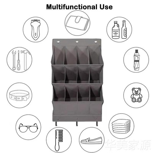 Best-selling multi-functional behind-the-door storage bag, modern and simple wall-mounted shoe bag, multi-layer debris storage bag