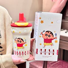 クレヨンしんちゃん正規版保温カップ316ステンレス屋外携帯型アイスカップ男性車載随行カップ