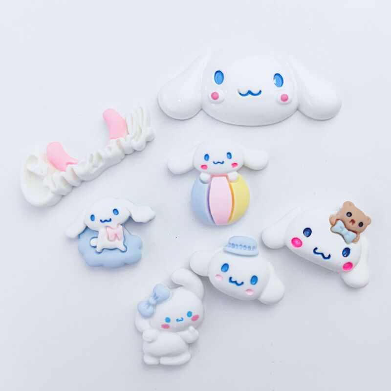 Soft rubber cartoon Christmas Snowman hole shoes flower phone case cream glue DIY stickers hair accessories hairpin hair rope accessories