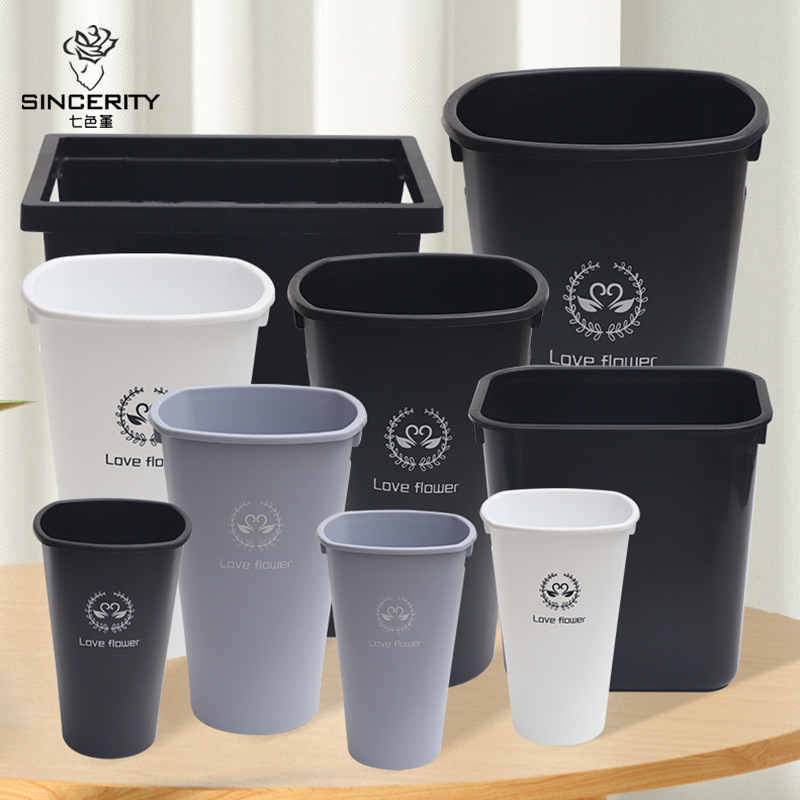 Flores de siete colores de cordier despierta flor barril de plástico casero estilo europeo vasos de flores grandes de agua profunda materiales florales