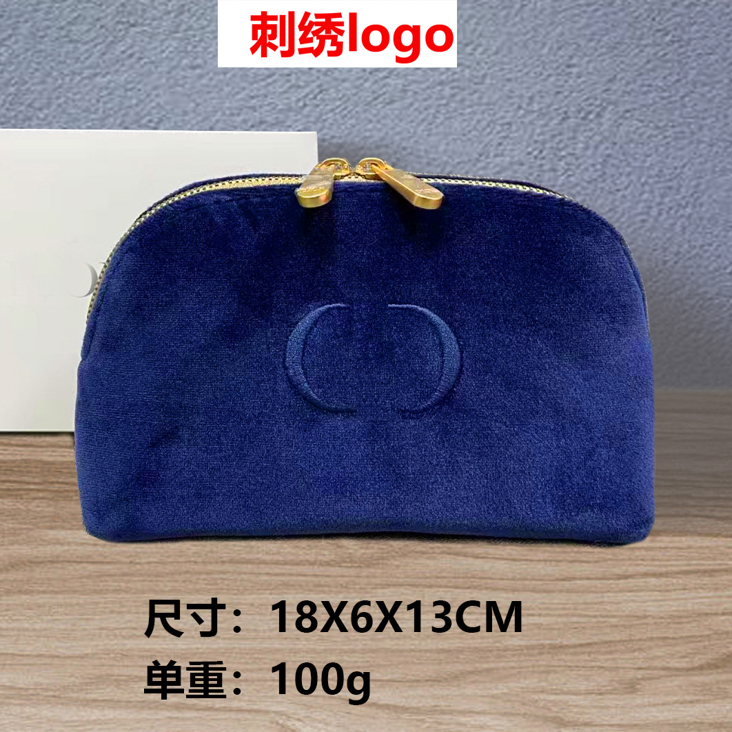 新しい化粧品バッグ、国内向けピンクのスペースコットン、超柔らかさ、ポータブル、高級ハンドバッグ、化粧品収納バッグ