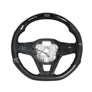 Suitable for 20-25 Volkswagen Golf 8 MK8 golf/gti steering wheel smart LED carbon fiber modification upgrade