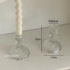 Подсвечник с вертикальным рельефом