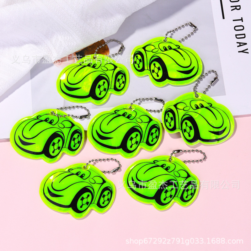 Factoria directa de colgantes de automóviles reflectantes de PVC de advertencia de noche